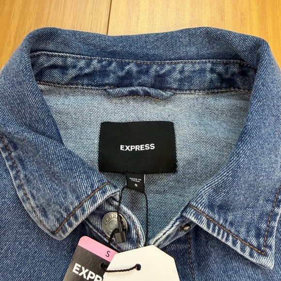 Express Women's Denim Jacket Blue Small Brand New With Tags - Picture 5 of 9